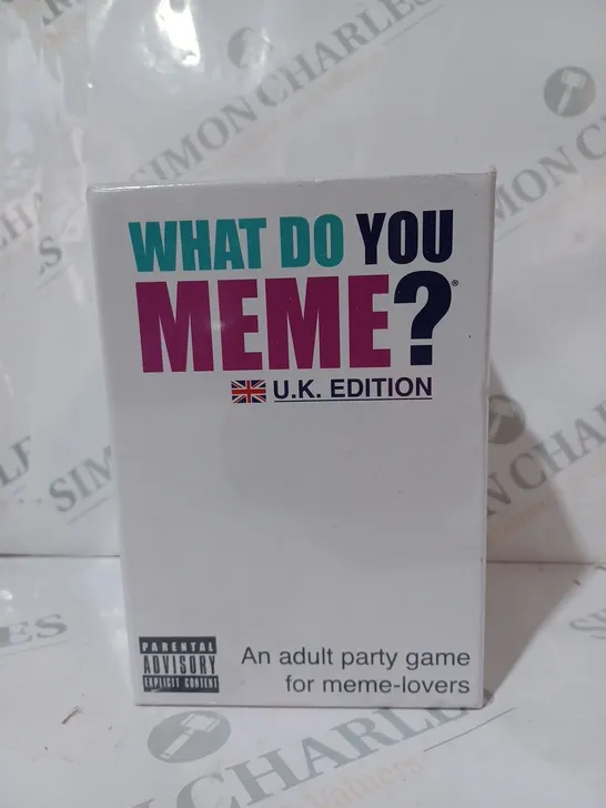 BOXED WHAT DO YOU MEME? UK EDITION ADULT PARTY GAME