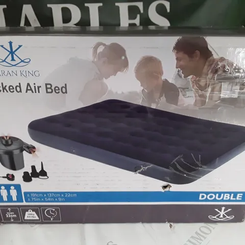 KARAN KING DOIBLENFLOCKED AIR BED