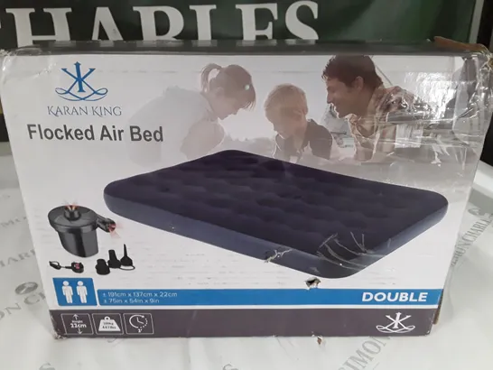 KARAN KING DOIBLENFLOCKED AIR BED