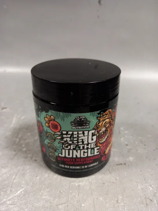 SEALED CLAW NUTRITION KING OF THE JUNGLE FOOD SUPPLEMENT CAPSULES 