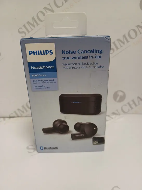 BOXED PHILIPS 5000 SERIES NOISE CANCELLING TRUE WIRELESS IN-EAR HEADPHONES