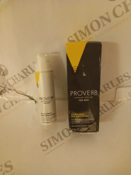 BOXED PROVERB OIL BALANCE PRO MOISTURISER FOR MEN