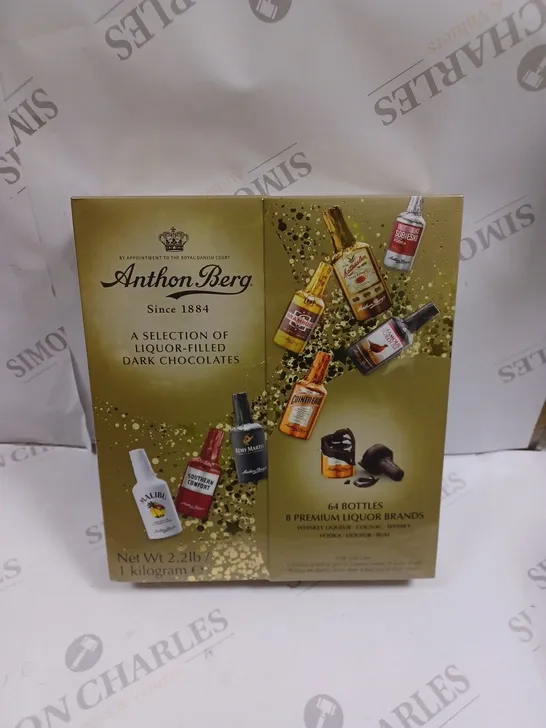 SEALED ANTHON BERG PREMIUM LIQUOR FILLED DARK CHOCOLATES - 1KG 