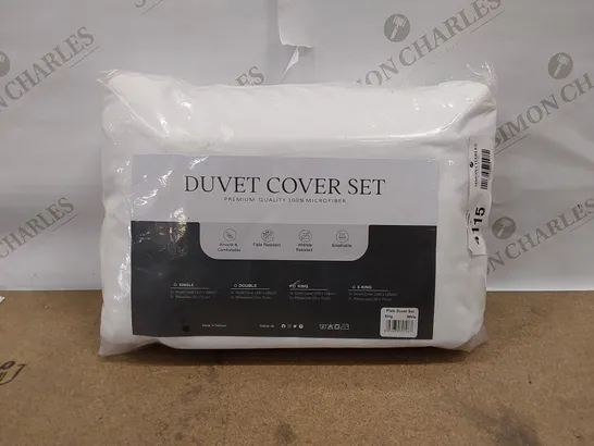 DUVET COVER SET IN WHITE - KING