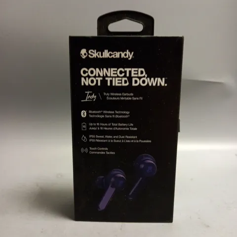 BOXED SKULLCANDY INDY TRULY WIRELESS EARBUDS IN NAVY