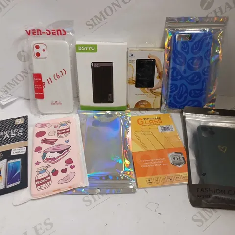 BOX OF APPROX 20 ITEMS INCLUDING ASSORTED PROTECTIVE CASES FOR VARIOUS PHONES AND SCREEN PROTECTORS