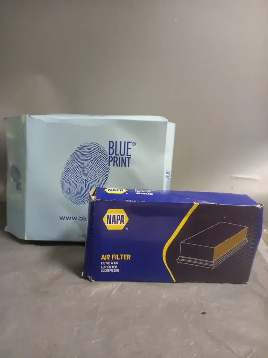 SET OF 2 AIR FILTERS - NAPA - BLUE PRINT 