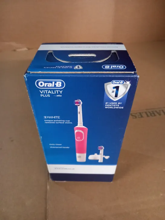 BOXED ORAL-B VITALITY PLUS 3D-WHITE ELECTRIC TOOTHBRUSH