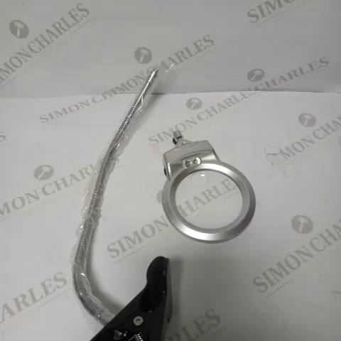 CLIP-STYLE METAL HOSE MAGNIFYING GLASS WITH LED LIGHT 