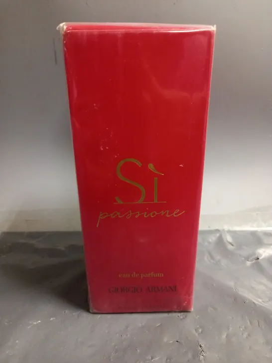 BOXED AND SEALED GIORGIO ARMANI SI PASSIONE EAU DE PARFUM 100ML