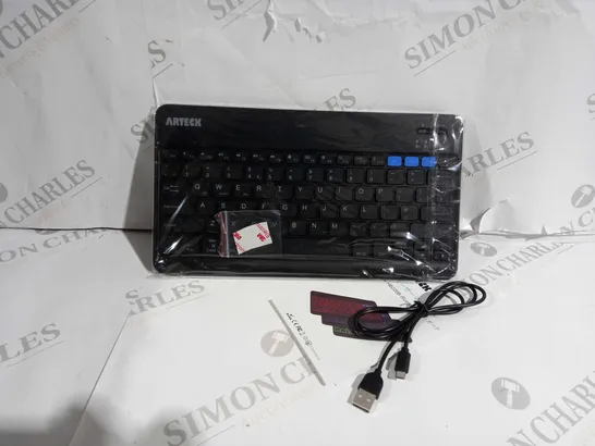 BOXED ARTECK UNIVERSAL BACKLIT BLUETOOTH KEYBOARD HB220B