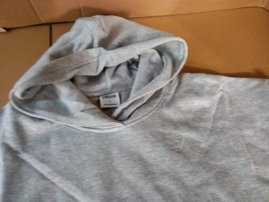 GYMSHARK GREY HOODIE - L