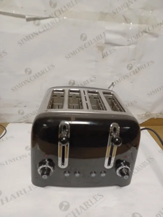 DUALIT 46205 4 SLOT LITE TOASTER IN BLACK FINISH