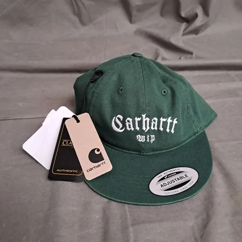 CARHARRT ADJUSTABLE CAP IN ONYX GREEN ONE SIZE 