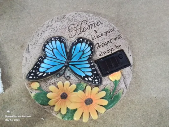 HOME2GARDEN SOLAR LED BUTTERFLY STEPPING STONE