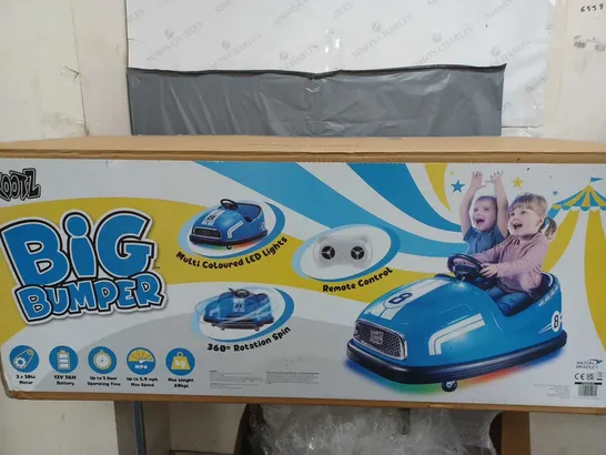 XOOTZ BIG BUMPER 2-SEATER KIDS ELECTRIC BUMPER CAR - BLUE RRP £199.99