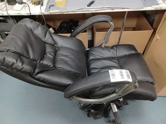 PU DIRECTORS OFFICE CHAIR - BLACK (COLLECTION ONLY)