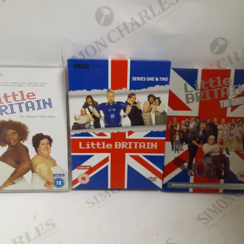 3 LITTLE BRITAIN DVDS TO INCLUDE COMPLETE SEASON 1-2, SEASON 3 AND LITTLE BRITAIN THE GAME