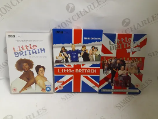 3 LITTLE BRITAIN DVDS TO INCLUDE COMPLETE SEASON 1-2, SEASON 3 AND LITTLE BRITAIN THE GAME