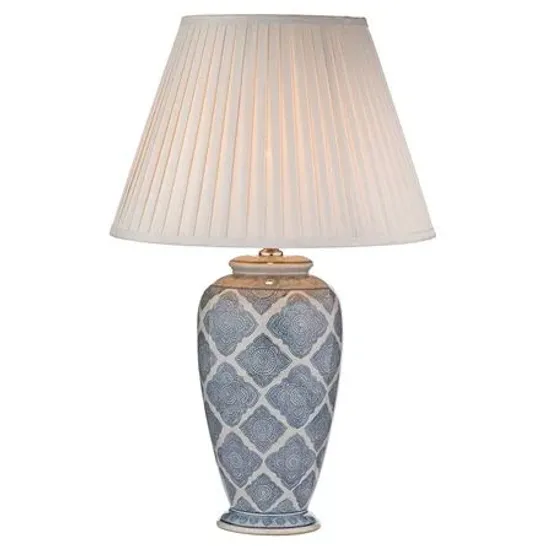 BOXED MAPLEWOOD CERAMIC TABLE LAMP (1 BOX)