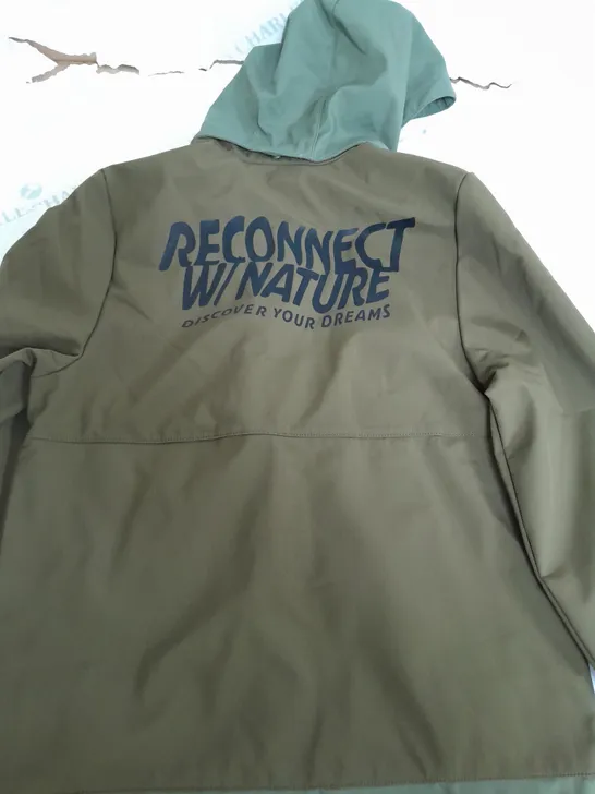 H&M RECONNECT WITH NATURE GREEN JACKET - 12-13 YEARS