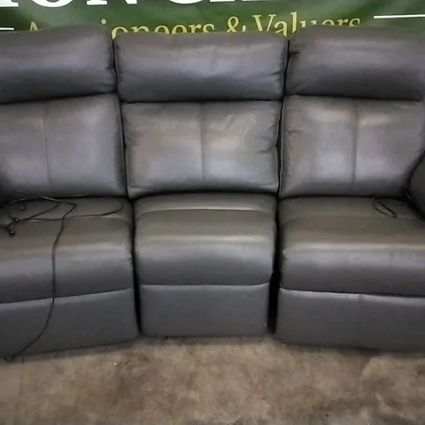 QUALITY BRITISH DESIGNED & MANUFACTURED G PLAN KINGSBURY 3 SEATER POWER RECLINER CURVED SOFA CAPRI SEAL LEATHER