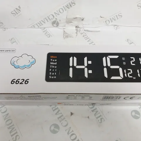 TWO BOXED 6626 DIGITAL CLOCKS