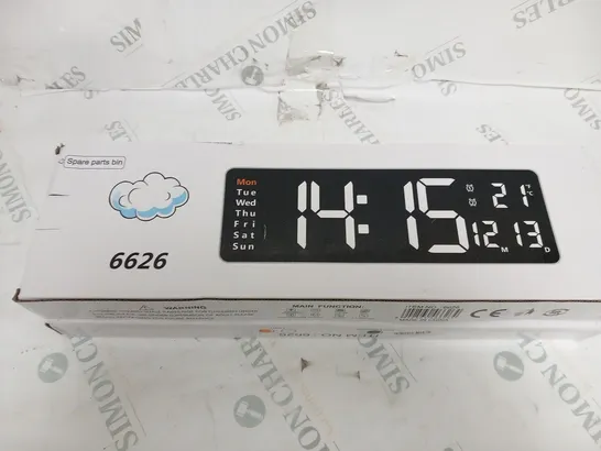 TWO BOXED 6626 DIGITAL CLOCKS