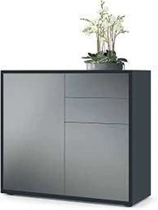 BOXED BEN SIDEBOARD BODY AND FRONT MATTE BLACK