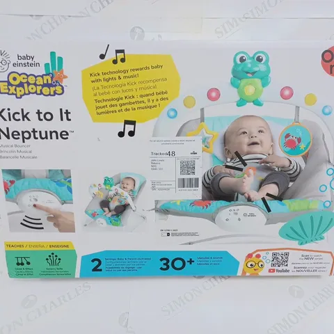 BOXED BABY EINSTEIN KICK TO NEPTUNE MUSICAL BOUNCER