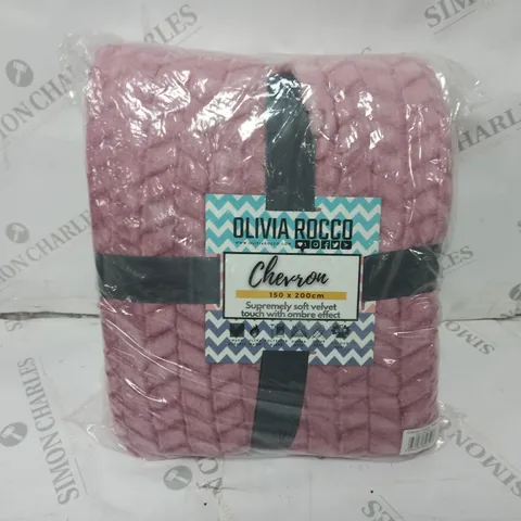 OLIVIA ROCCO CHEVRON OMBRE THROW