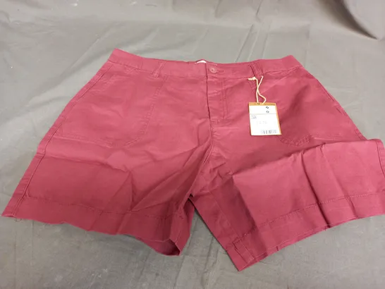 MOUNTAIN WAREHOUSE BAYSIDE WOMENS SHORTS IN DARK PINK - UK 12 