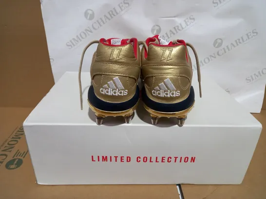 ADIDAS GOLD PREDATOR ACCELERATOR FG FOOTBALL BOOTS SIZE 9.5