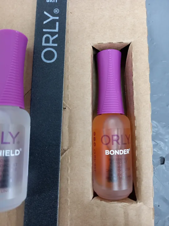 ORLY 4 PIECE SET TO INCLUDE BONDER, PLISHIELD, FRENCH MANICURE ETC