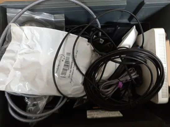 BOX OF ASSORTED CABLES 