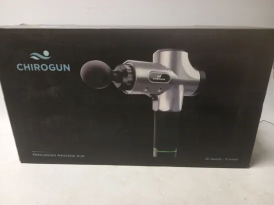 BOXED CHIROGUN PERCUSSION MASSAGE GUN 