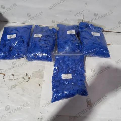 LOT OF APPROXIMATELY 5 ASSORTED BRAND NEW PACKS OF RETAINER METAL FREE PWE00/B11 BLUE BALLED HYGIE NETS