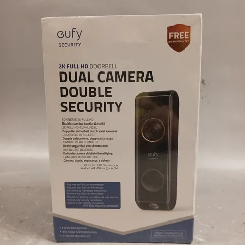 BOXED SEALED EUFY DUAL CAMERA FULL HD VIDEO DOORBELL 