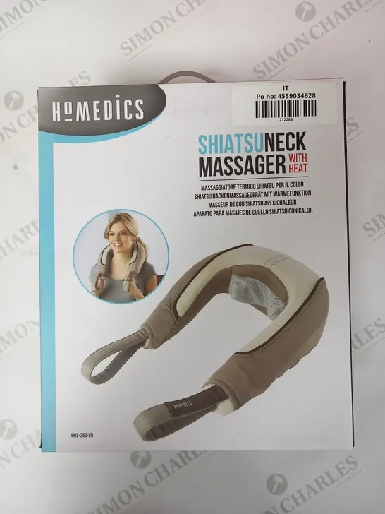 BOXED HOMEDICS SHIATSU NECK MASSAGER WITH HEAT NMS-250-EU