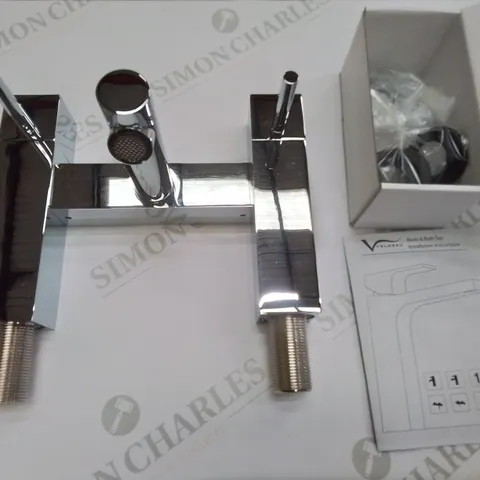 VELDEAU HAMPTON BATH FILLER IN CHROME - 270X230X165MM