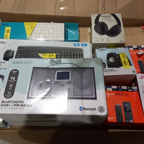 LARGE BOX OF ASSORTED ELECTRICAL GOODS TO INCLUDE;