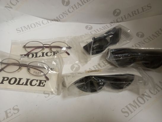 LOT OF APPROXIMATELY 12 PAIRS OF POLICE SUNGLASSES/SPECTACLES
