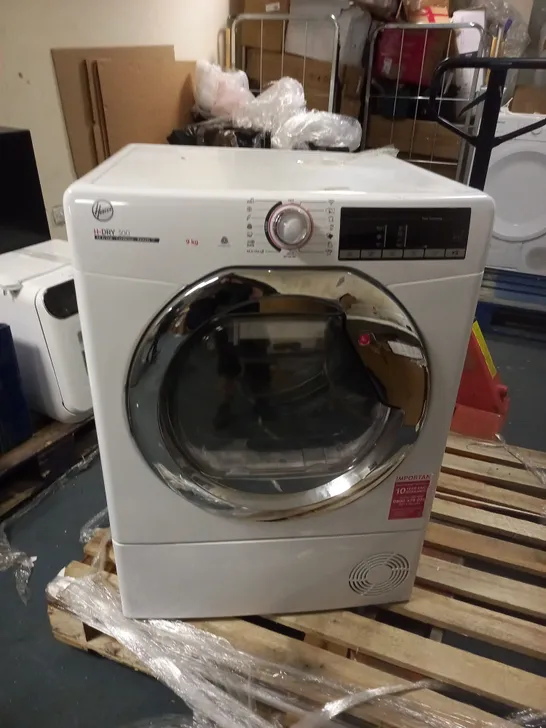 HOOVER H-DRY 300 HLEC9TCE FREESTANDING CONDENSER TUMBLE DRYER, WHITE [COLLECTION ONLY]