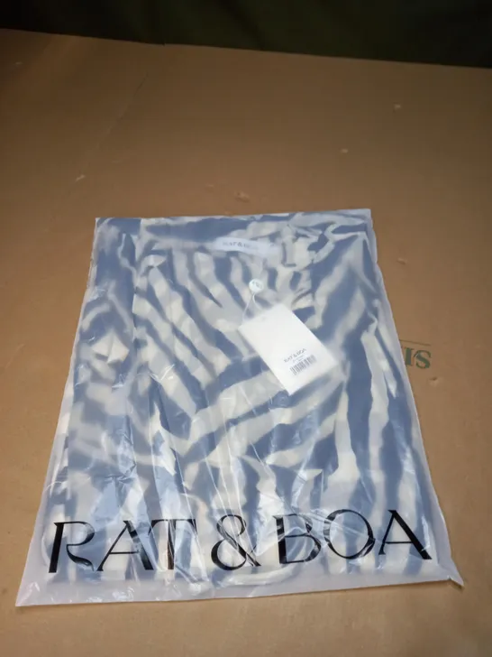 RAT AND BOA ZINNIA ZEBRA DRESS SIZE L