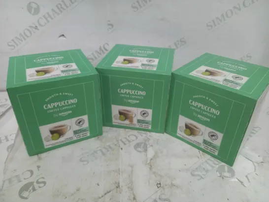 3 BOXED CAPPUCINO COFFEE CAPSULES (8 PER BOX)