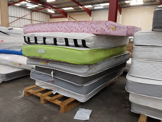 PALLET OF APPROXIMATELY 7X MATTRESS OF VARIOUS SIZES AND BRANDS 