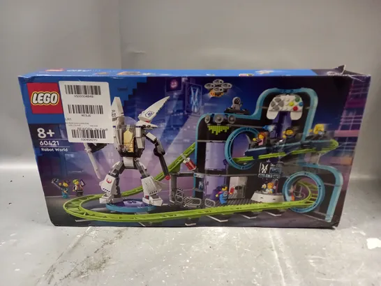 BOXED LEGO CITY ROBOT WORLD ROLLER-COASTER PARK TOY 60421 RRP £89.99