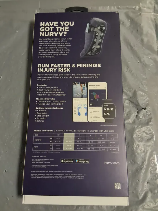 SEALED NURVV RUN SMART INSOLES