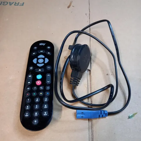 SKY REMOTE CONTROL AND POWER SUPPLY LEAD 