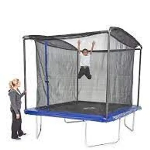BOXED SPORTSPOWER 8FT X 6FT RECTANGULAR TRAMPOLINE WITH EASI-STORE (1 BOX)